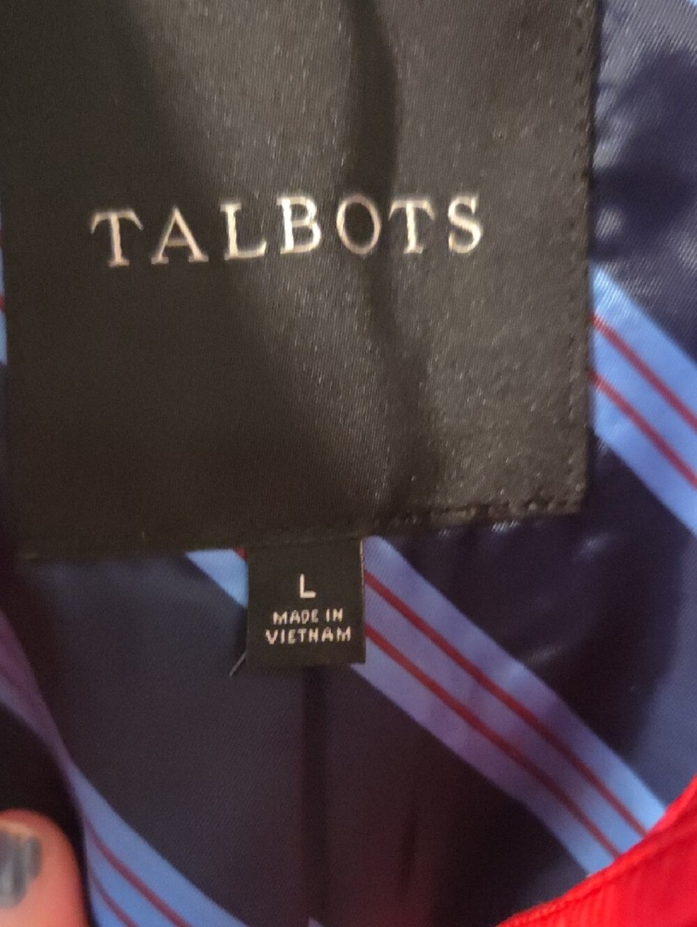Talbots Quilted Red Zip-Front Puffer Jacket - Picture 2 of 6